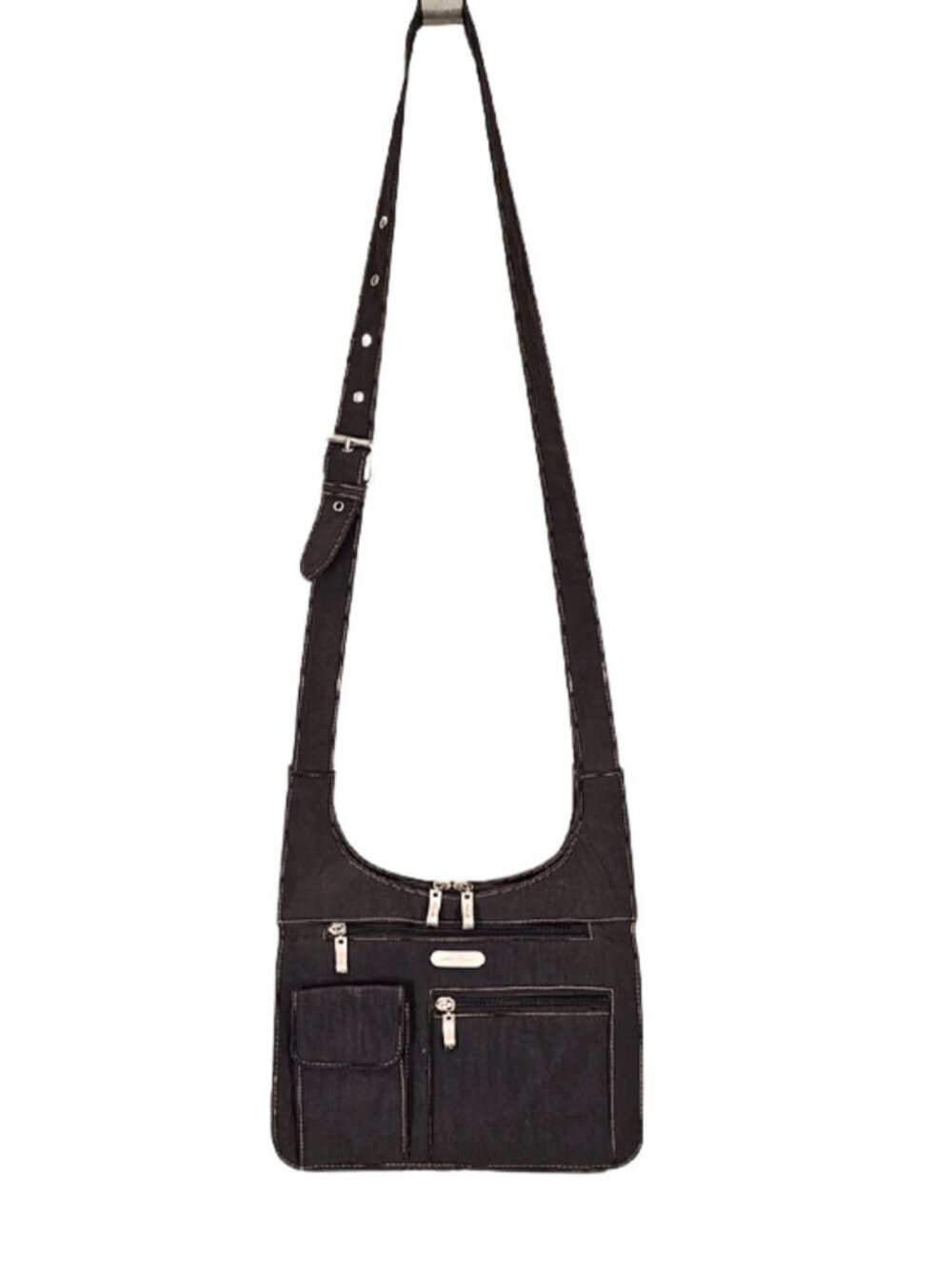 Eddie Bauer Nylon Multi-Pocket Crossbody Shoulder Bag Travel Organizer Purse